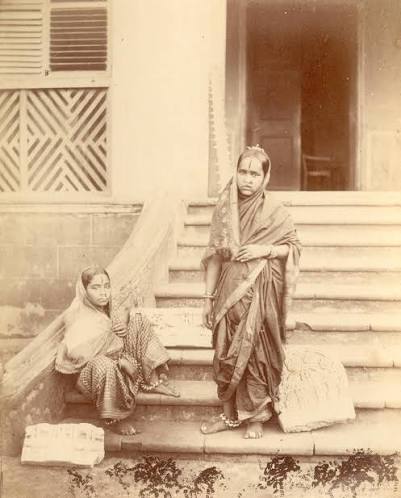 Portrait of three Indian women— 1870s.