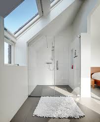 Sloped ceiling bathroom have become a widespread trend: Interiors In The Attic Bathroom Fakro