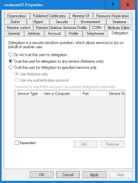 How to unlock user account in active directory domain? Step 6 Enable Delegation For The Kerberos Principal User Accounts In Active Directory