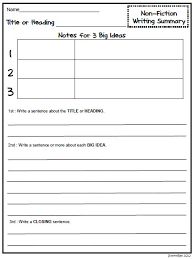 Free 2nd grade writing worksheets. Writing Non Fiction Matrix Education