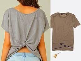 Tie Back Upcycle Shirt Upcycle Clothes Diy Clothes