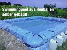 Diy Swimmingpool Aus Strohballen Selber Bauen Diy Schwimmbad Diy Pool Ideen Swimming Pool