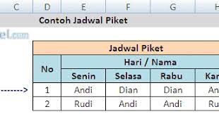 Meski begitu, dinas pendidikan dki jakarta telah membuka prapendaftaran ppdb dki jakarta tahun ajaran 2021 sejak 24 mei hingga 4 juni 2021 ini untuk bangku smp, sma, dan smk. Cara Membuat Jadwal Piket Untuk Karyawan Dengan Rumus Dalam Excel Adhe Pradiptha