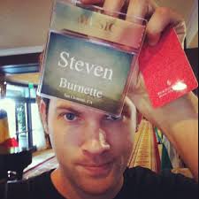 Music. Steven Burnette. In ink..... Actually in ribbon.