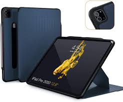Amazon Com Zugu Case New Model Alpha Case For 2020 Ipad Pro 12 9 Inch Ultra Slim Protective Case Wireless Apple Pencil Charging Convenient Magnetic Stand Sleep Wake Cover Navy Blue