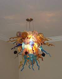 Artistic Gallery Decor Chihuly Style Led Handmade Blown Glass Chandeliers Art Glass Chandelier Lighting Blown Glass Chandelier Glass Lighting Cheap Chandelier