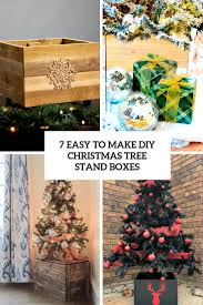 Check out more christmas tree wood items in home & garden, consumer electronics, lights & lighting, education & office supplies! 7 Easy To Make Diy Christmas Tree Stand Boxes Shelterness