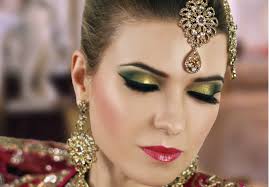 Gold And Green Smokey Eye Bridal Makeup Tutorial Asian Indian Pakistan Bridal Eye Makeup Bridal Makeup Tutorial Makeup For Green Eyes