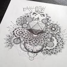 Perfect cards for any other kind of design, birthday and other holiday, kaleidoscope beautiful vector decorative mandala, mix of symmetric flowers and geometrical elements and shapes. Mandala Geometric Dot Tattoo Novocom Top