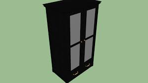 Discover 15 things you need to know before buying and assembling an ikea wardrobe for your bedroom, office, garage or wherever you need to store stuff. Ikea Undredal Gardolap Wardrobe Black Gray Glass 3d Warehouse