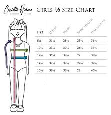 Size Charts Christie Helene