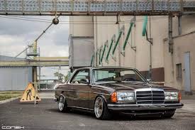 Mercedes Benz W123 Coupe Needs No Introduction Really By The Way These Look So Good Slammed Hotgermanrides Mer Mercedes Benz 190e Mercedes W123 Mercedes