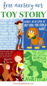 Free Toy Story Printable Posters And Artwork For Toy Story Nursery Or Bedroom Theme Toystory4 Classy Mommy Toy Story Nursery Toy Story Room Toy Story Baby