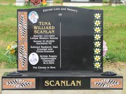 Pacifica Artwork Saddle Headstone Auckland Crafted Memorials Headstones Memories Cemetery Headstones