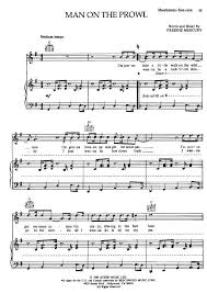 Man On The Prowl Sheet Music Queen Sheet Music Piano Sheet Music Piano Sheet Music Free