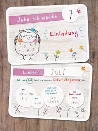 Einladungskarte Kindergeburtstag Eule Fur Madchen A6 Zum Einladungskarten Kindergeburtstag Einladung Kindergeburtstag Geschenke Verpacken Geburtstag Kinder