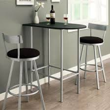 Space Saver Dining Room Bar Table With 2 Swivel Stools Temporary Idea For Kitchen Bar Table Home Decor Table For Small Space