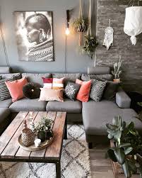 Gorgeous Rustic Living Room In Grey With Bright Accents Roomporn Home Decor Home Decor Furniture Decor