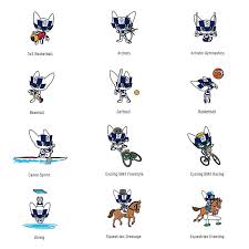Japan has named its official mascots for the 2020 tokyo olympics. Tokyo 2020 Olympics The Mascot Images Representing Olympic Sports And Disciplines Unveiled Which On Alo Japan