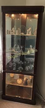 Light Up Corner Curio Cabinet Dilgard Associates