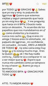 Colocar la fecha que es escrita la carta. 13 Ideas De Testamentos De Mejores Amigas T A Cartas Mejor Amiga Cartas Para Mejor Amiga Te Amo Mejor Amiga