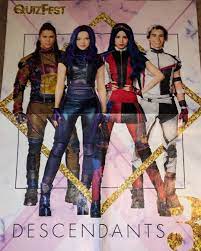 a poster of descendants 3 available in quizfest magazine lightinthepiazza dovecameron descenda disney channel descendants descendants pictures descendants