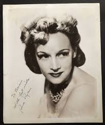 Inscribed 8x10 photo of Sue Ryan broadway performer Oklahoma Ziegfield  Signed