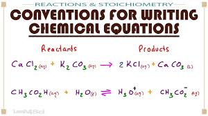 Conventions For Writing Chemical Equations Including Arrows Phases Coefficients Reactants Products And More Chemical Equation Chemistry Basics Equations