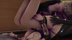 Goth slut getting futa cock in her pussy. Futa x female 3d animation watch  online