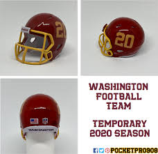 Custom Pocket Pro Helmet Nfl Washington Football Team 2020 In 2020 Washington Football Football Team Football