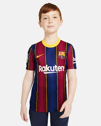 The design of fc barcelona's new third shirt for the upcoming 2020/2021 campaign has been leaked. Fc Barcelona 2020 21 Stadium Home Big Kids Soccer Jersey Nike Com