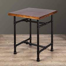 A wide variety of industrial pipe table legs options are available to you, such as use, material, and type. Industrial Vintage Iron Pipe Wood Tea Table Coffee Table 61 Cm Metal Table Legs Bar Home Living Room Dining Room Iron Wood Amazon De Kuche Haushalt