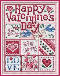 Go cross stitch crazy with our huge selection of free cross stitch patterns! Sue Hillis Happy Valentine S Day Cross Stitch Pattern 123stitch