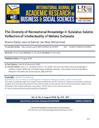 Pendidikan islam dan pengaruhnya di malaysia. Pdf The Diversity Of Recreational Knowledge In Sulalatus Salatin Reflection Of Intellectuality Of Melaka Sultanate