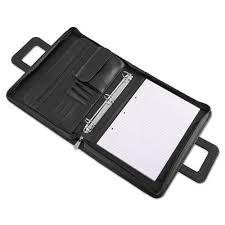 Universal Zip Around Padfolio Leather Padfolio Vinyl