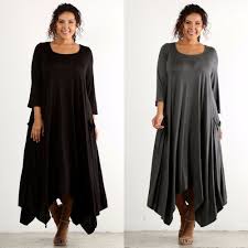 Black 3 4 Sleeve Maxi Dress Plus Size Boho 3 4 Sleeve Flowy Asymmetrical Maxi Dress Black Grey 1x 3x Usa Asymmetrical Maxi Dress Long Sleeve Maxi Dress Maxi Dress