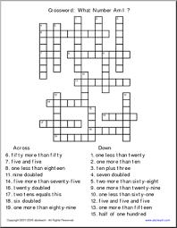 One Two Three Four Five Six Seven Eight Nine 10 11 12 13 14 15 16 17 Number Crossword Crossword Puzzles Word Puzzles For Kids Math Questions
