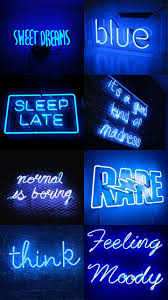 Check spelling or type a new query. Neon Blue Aesthetic Collage And Blue Aesthetic Image 6743931 On Favim Com