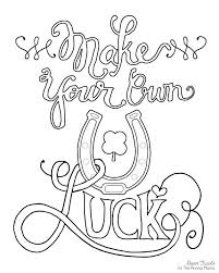 Make Your Own Luck Print Coloring Page The Pinning Mama Name Coloring Pages Coloring Pages To Print Coloring Pages