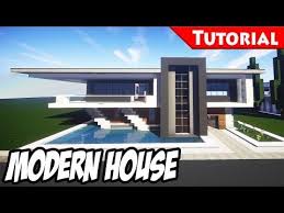 Minecraft Easy Modern House Mansion Tutorial 5 Download 1 8 How To Make Minecraft Modern Modern Minecraft Houses Minecraft Mansion