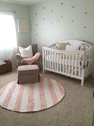 My Baby Girl S Mint Green Pink And Gold Nursery Green Baby Room Purple Baby Rooms Baby Girl Nursery Pink