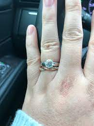 Because they are so versatile, rose gold diamond engagement rings never clash with yellow and white gold pieces. Platinum Engagement Ring Rose Gold Band No No