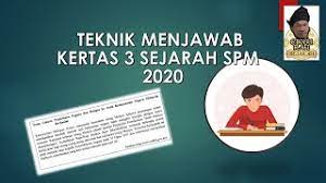 Teknik menjawab soalan kertas 3 kimia spm.download soalan spm 2014 kertas 3 di t.me cikguwanrizalmi 2. Sejarah Ting 5 Teknik Menjawab Kertas 3 Sejarah Spm 2020 Youtube
