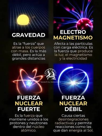 LAS CUATRO FUERZAS QUE RIGEN EL UNIVERSO