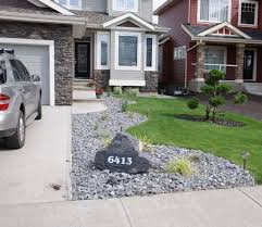 Dynamic Landscaping Ltd Edmonton Alberta Landscaping Company House Numbers Front Yard Landscaping Design Number Rock
