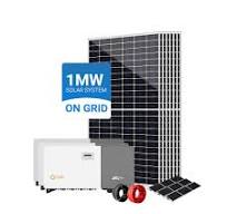 Commercial On-grid Solar Power System 50kW 100kW 300kW 500kW Bifacial Solar  Panel MPPT Lithium Ion Battery Solis Inverter