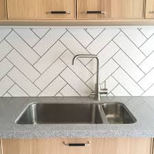 Grey kitchen cabinets with white worktops ikea bedside lights. Ikea Kitchen Ekestad Strand Water Tap Fishbone Tile Ekestad Fishbone Ikea Custom Kitchen Remodel Kitchen Table Makeover Kitchen Countertops Laminate