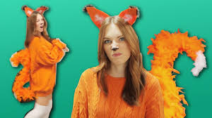 Fox in socks diy costume. Diy Fox Costume Last Minute Youtube