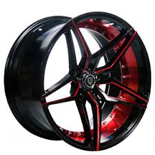 Black And Blue 20 Inch Rims 22 Staggered Marquee Wheels M3259 Black Red Inner Extreme Concave Rims Rims For Cars Custom Wheels Cars Racing Wheel