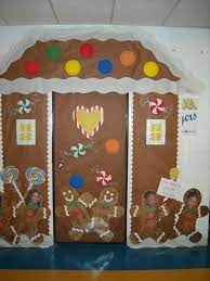 Christmas door decorating contest gingerbread house. Gingerbread House Christmas Classroom Door Cover Made With Paper Painted Paper Christmas Classroom Christmas Door Decorating Contest Christmas Classroom Door
